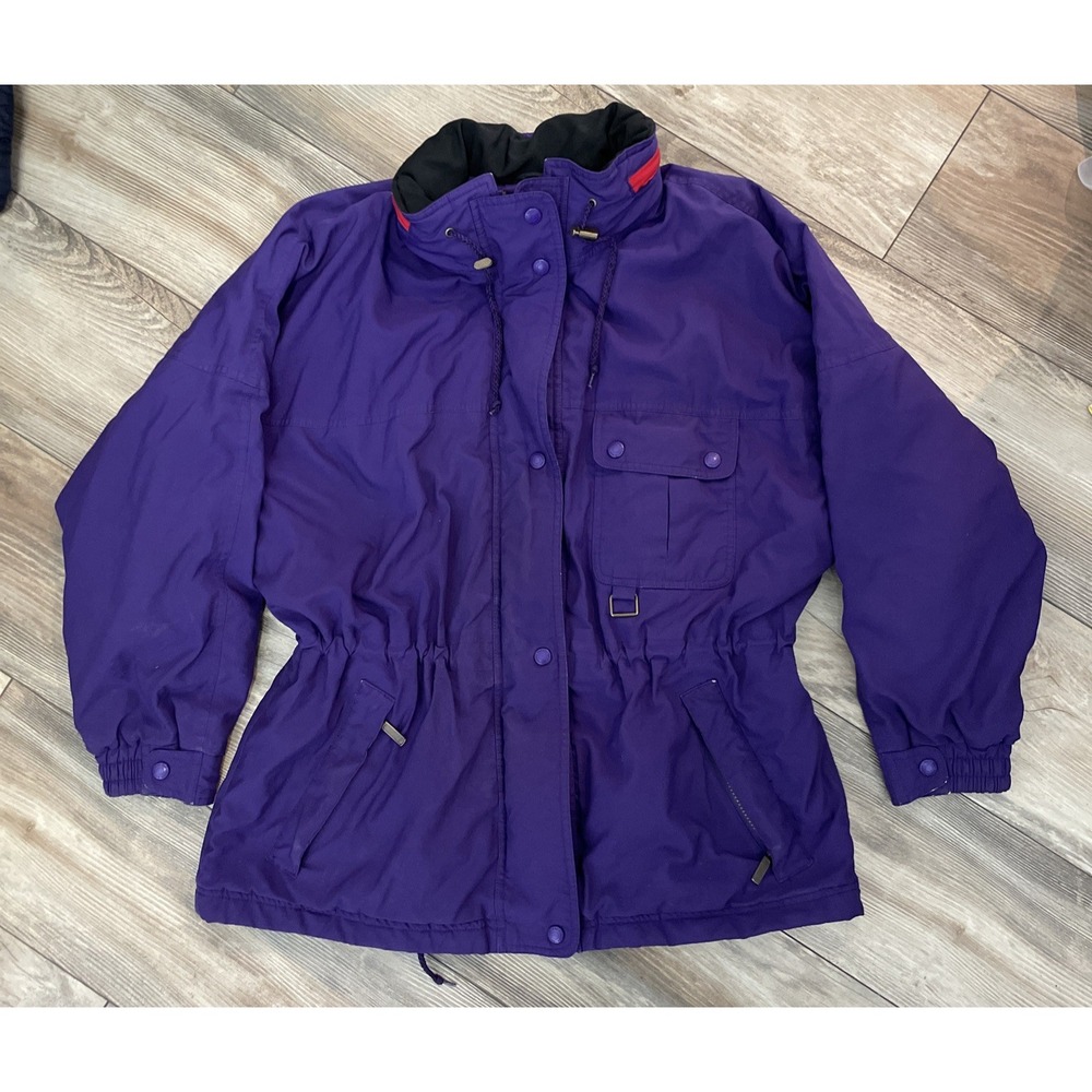 Vintage Eddie Bauer Gore-Tex Lamination 90s Rain Coat Women's Medium Purple Coat